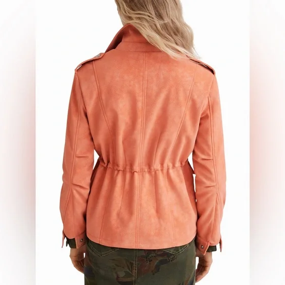 NWT DESIGUAL STRAIGHT MULTI-POCKET JACKET. Size XL (runs small / fits a M/L) - Picture 3 of 8